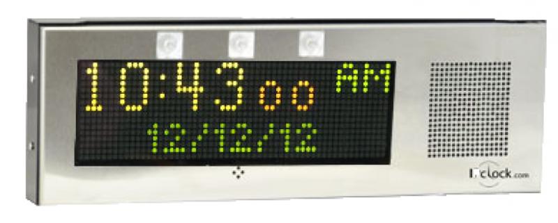 AND IP Clock Large w/RWB flash