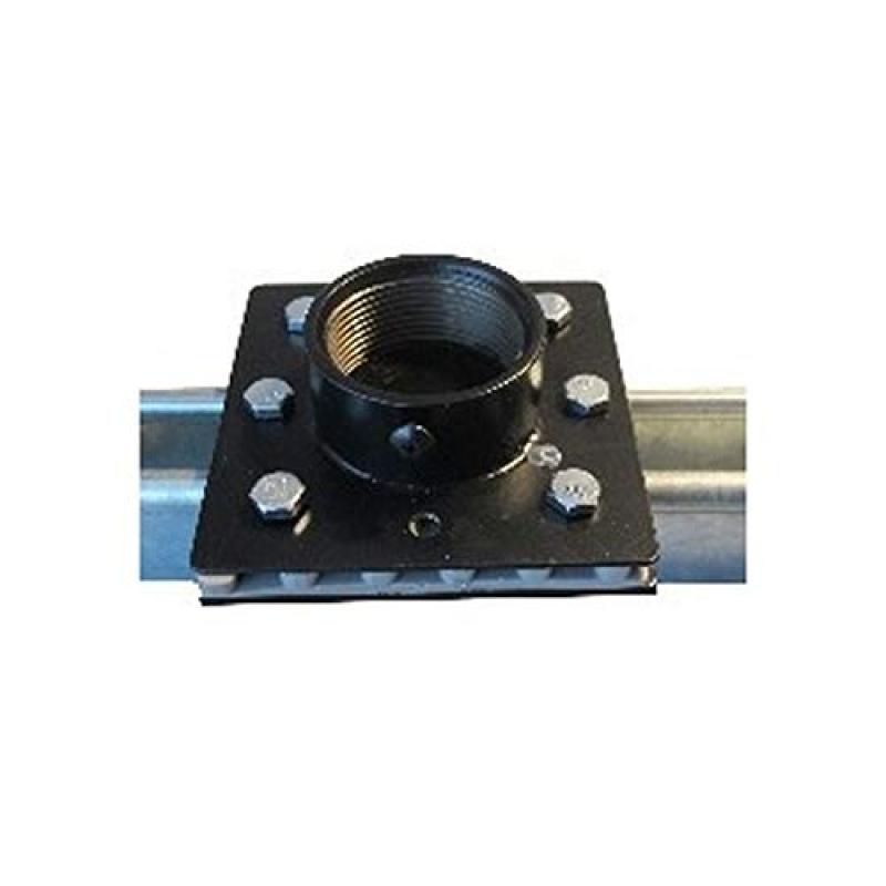 Black Unistrut Pole Mount with