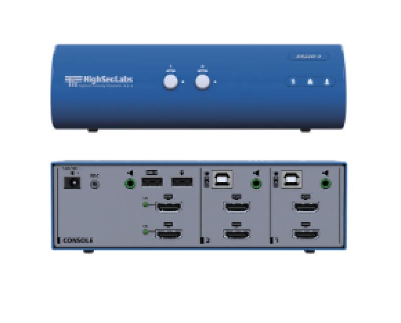 KramerDK22H-3HSL Secure 2-Port 4K HDMI Vide