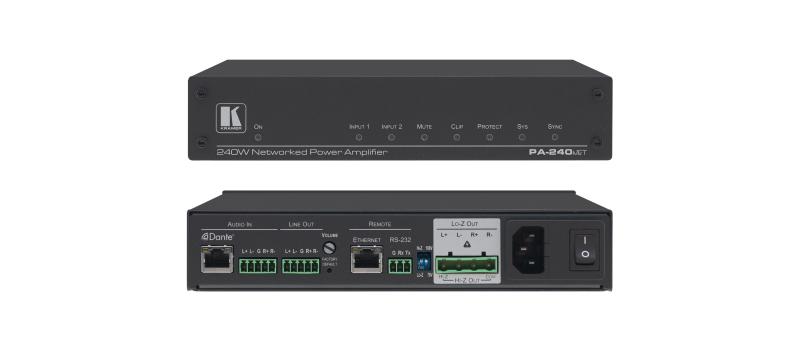 KramerPA-240NET2x120W @ 8? Controllable Power